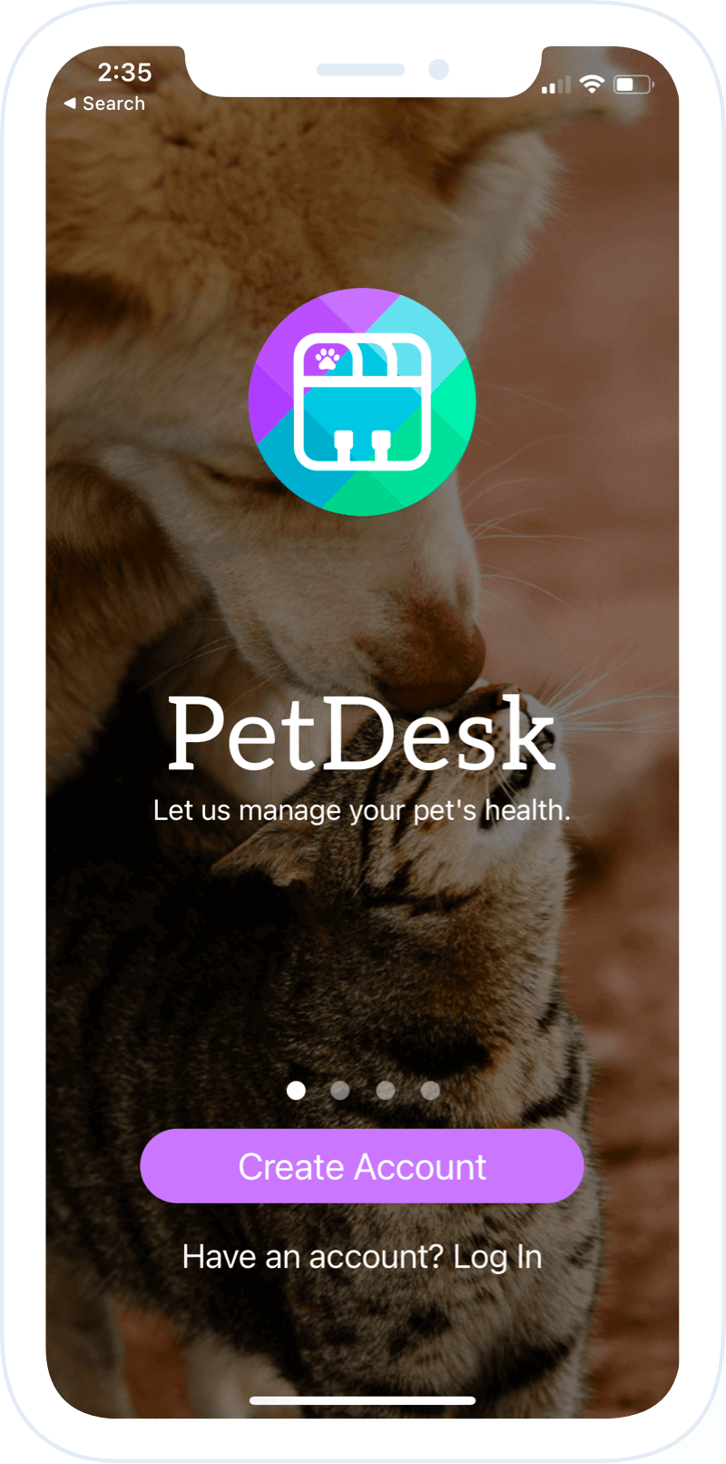 PetDesk splashscreen